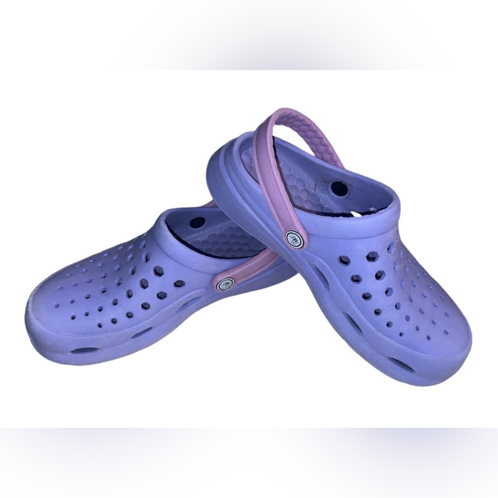 Joybees Kids' Dylan Slip-On Water Sandal Shoes Periwinkle Blue Youth Size 4 - Picture 2 of 6